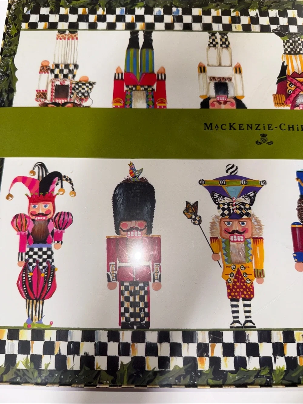 MacKENZIE CHILDS NUTCRACKER BRIGADE CORK BACKED PLACEMATS BNIB Set of 4